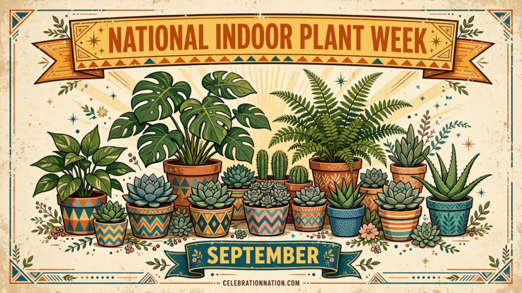 National Indoor Plant Week poster