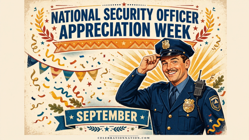 National Security Officer Appreciation Week poster