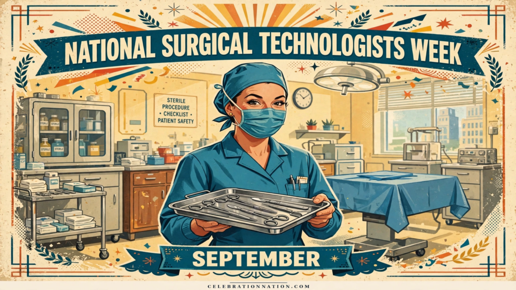 National Surgical Technologists Week poster