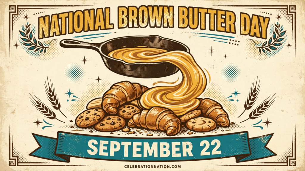 National Brown Butter Day poster