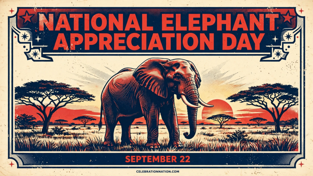 National Elephant Appreciation Day poster