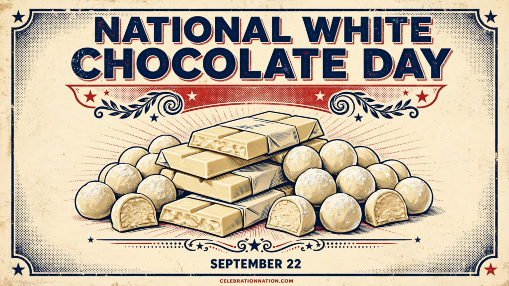 National White Chocolate Day poster