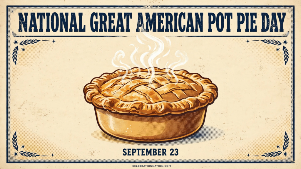 National Great American Pot Pie Day poster