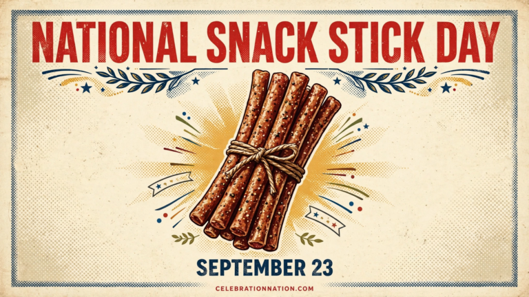 National Snack Stick Day poster