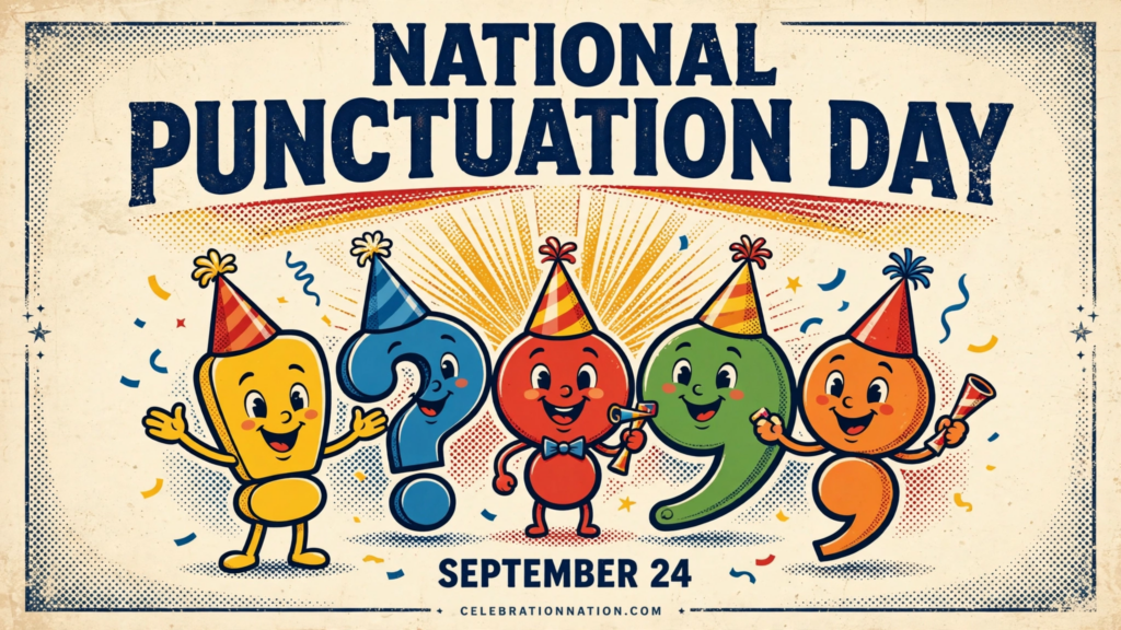 National Punctuation Day poster