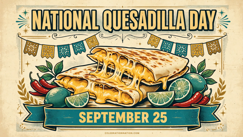 National Quesadilla Day poster