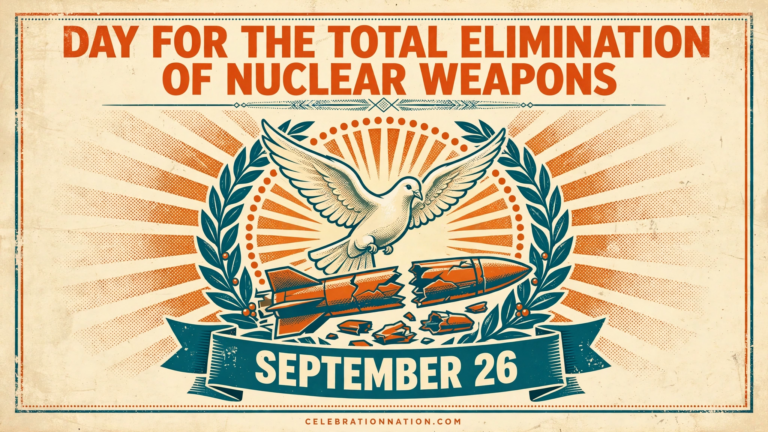 Day for the Total Elimination of Nuclear Weapons poster