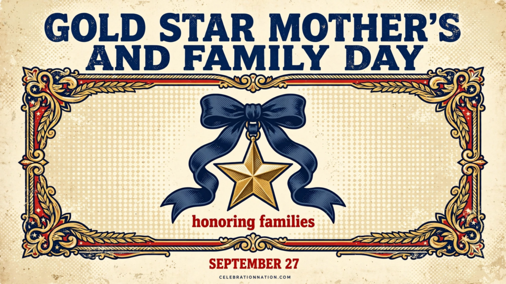 Gold Star Mother’s and Family Day poster