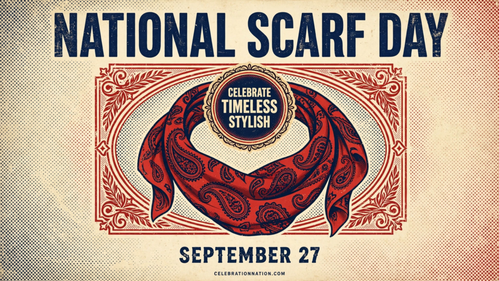 National Scarf Day poster