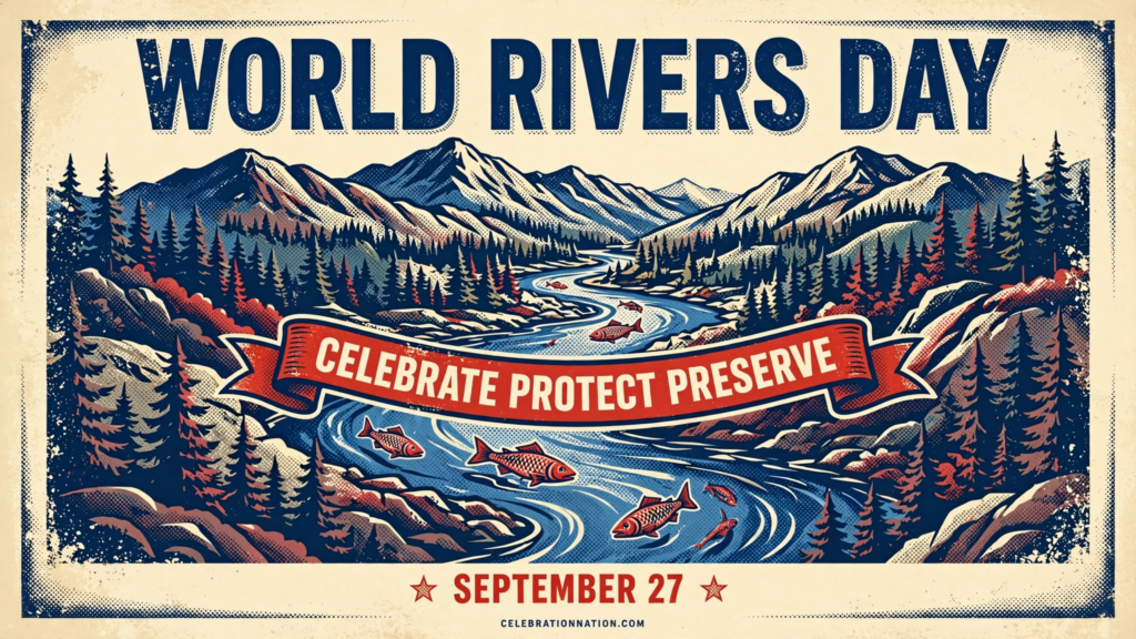 World Rivers Day poster