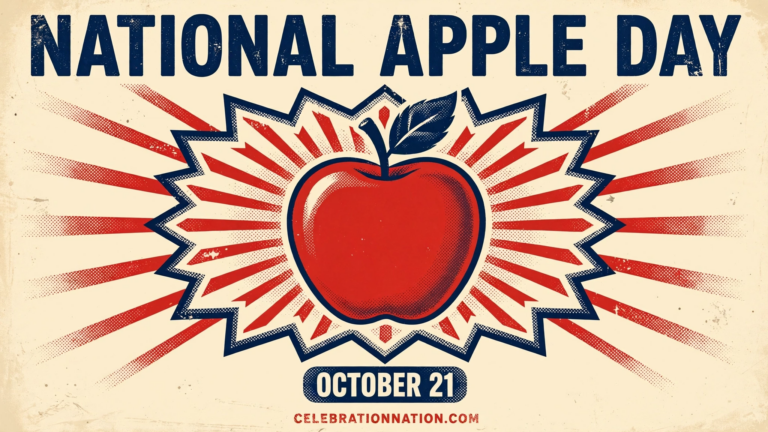 National Apple Day poster