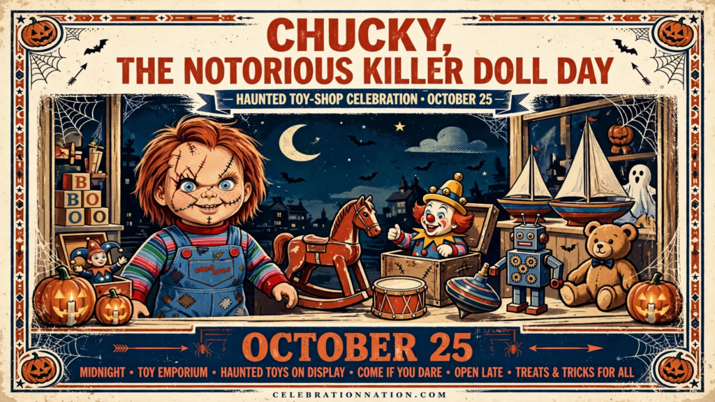 Chucky, The Notorious Killer Doll Day poster