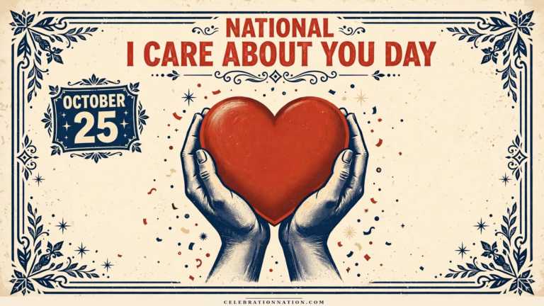 National I Care About You Day poster