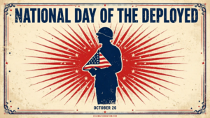 National Day of the Deployed 16x9 landscape poster