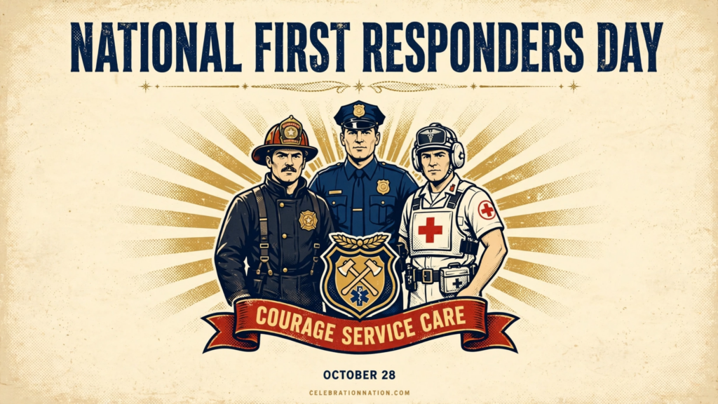 National First Responders Day poster