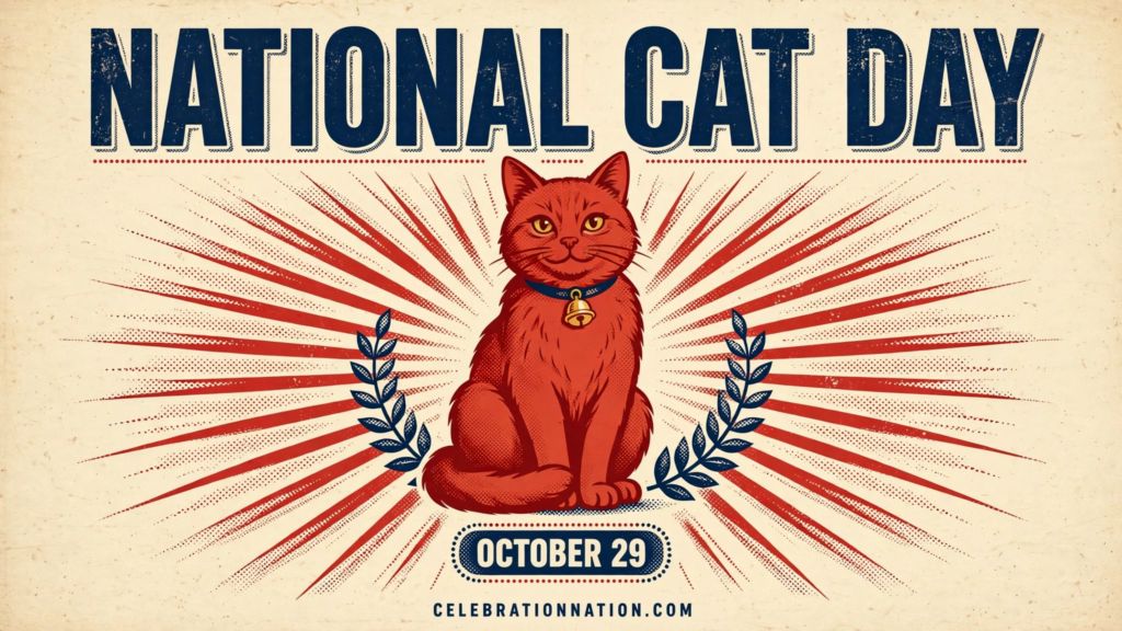 National Cat Day poster