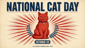 National Cat Day 16x9 landscape poster