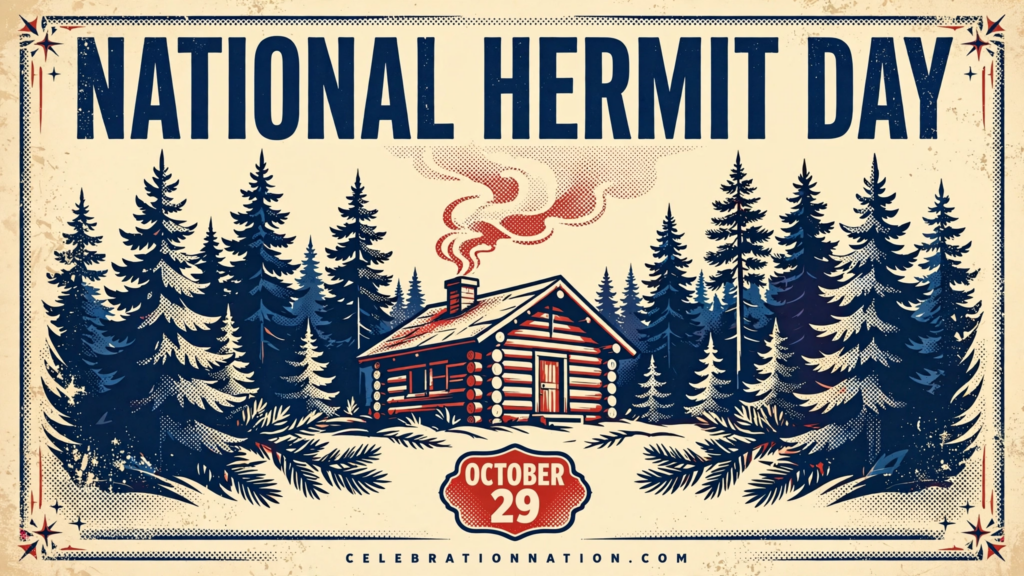 National Hermit Day poster