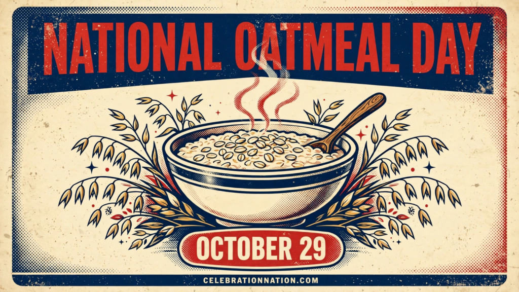 National Oatmeal Day poster