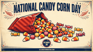 National Candy Corn Day 16x9 landscape poster
