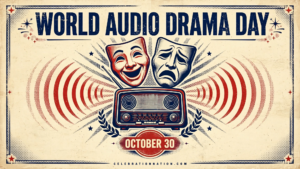 World Audio Drama Day 16x9 landscape poster