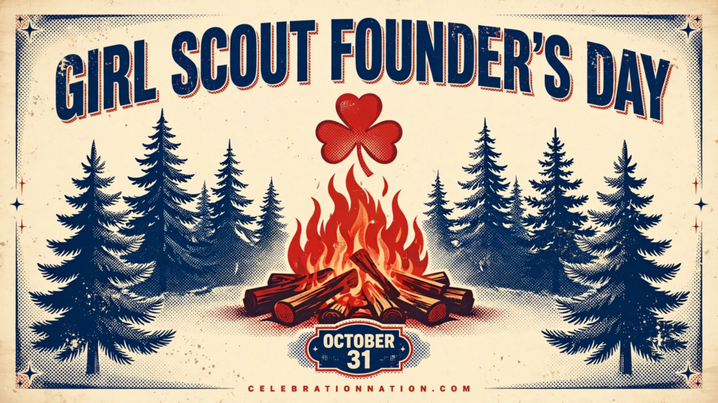Girl Scout Founder’s Day poster