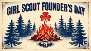 Girl Scout Founder’s Day 16x9 landscape poster