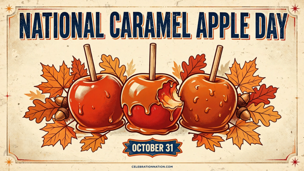 National Caramel Apple Day poster
