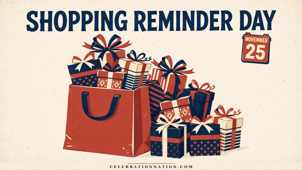 Shopping Reminder Day poster