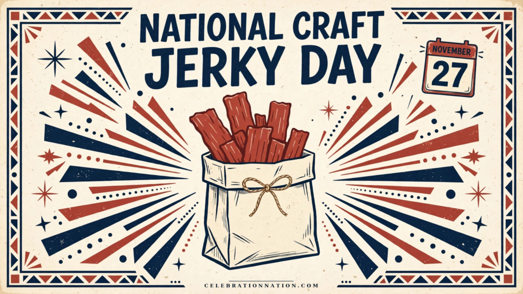 National Craft Jerky Day poster