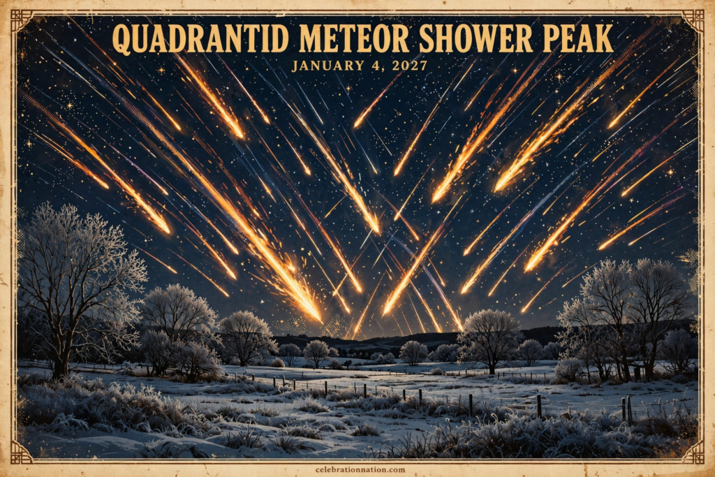 Quadrantid Meteor Shower Peak poster